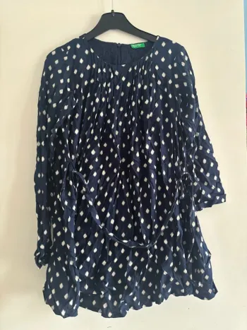 Robe bleue marine Benetton
