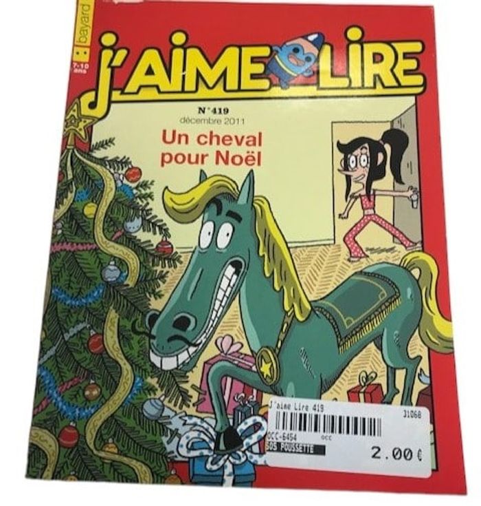 livre "j'aime lire un cheval pour noël" - OCCASION