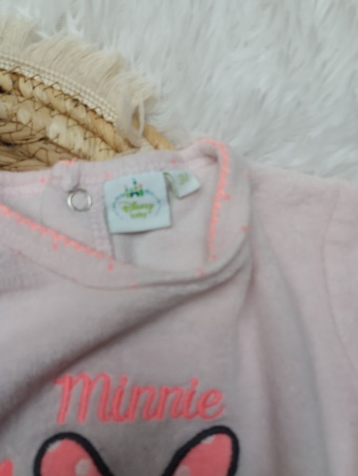Pyjama Minnie velours 3 mois - photo numéro 2
