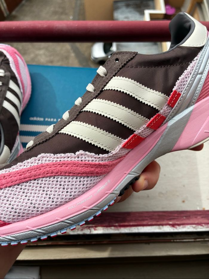 Adidas x Bad Bunny Adizero SL 72 Brown/Clear Pink/Hazy Rose - Taille 44,5 - Neuves - photo numéro 6