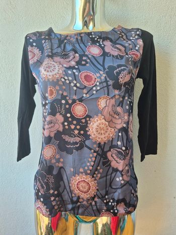 Haut à motif manche 3 quart