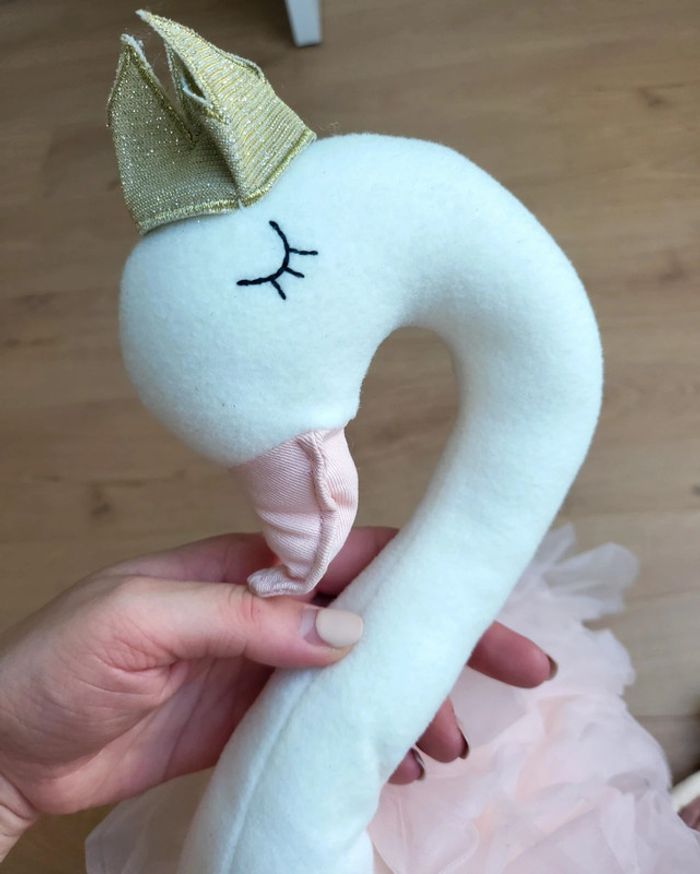 Lot peluches elegantes 2 cygnes ,1 souris et 2 poupees maison du monde - photo numéro 17
