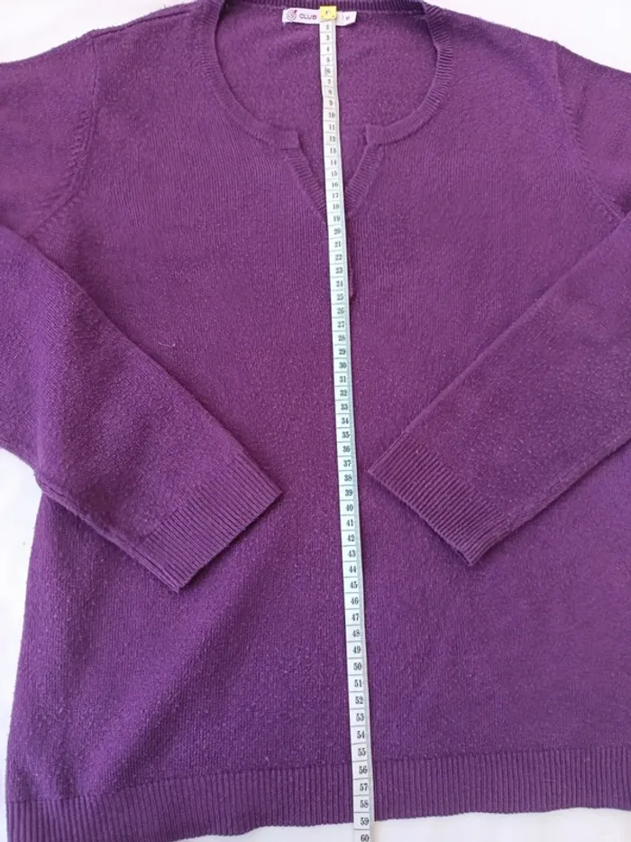 Petit pull prune taille M marque Gemo - photo numéro 4