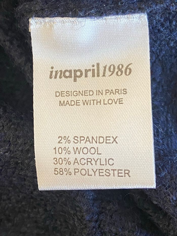 Pull beu marine Amour - photo numéro 3