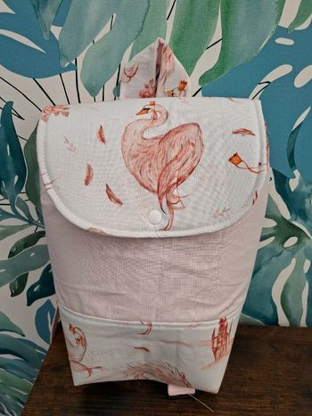 Sac à dos cygne rose
