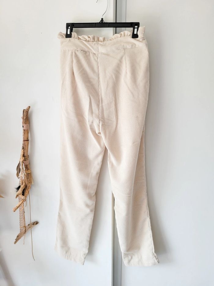Pantalon 5 poches beige femme – Betty London - Taille L - photo numéro 3