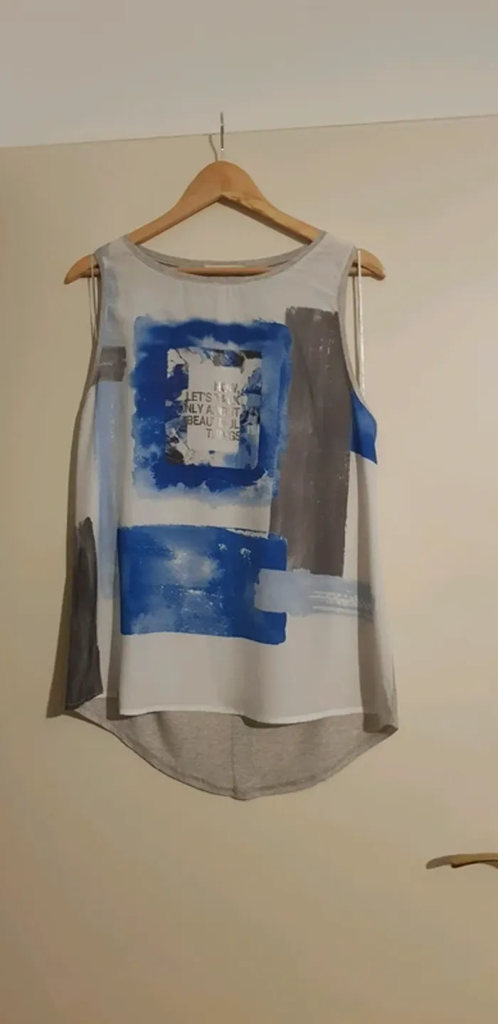 Débardeur Camaieu Gris Bleu