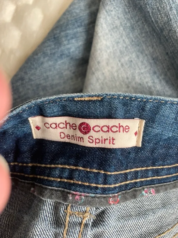 Jupe en jean cache cache - photo numéro 7