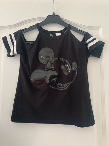 TEE shirt épaule dénudé 12 ans Mickey disney