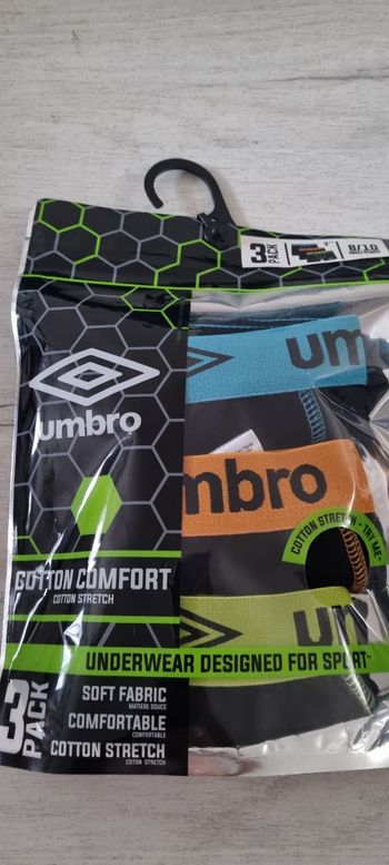 3 boxers  umbro enfants