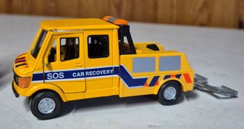 Hongwell Cararama Mercedes-Benz T1 SOS Car Recovery dépanneuse metal jaune  1/43