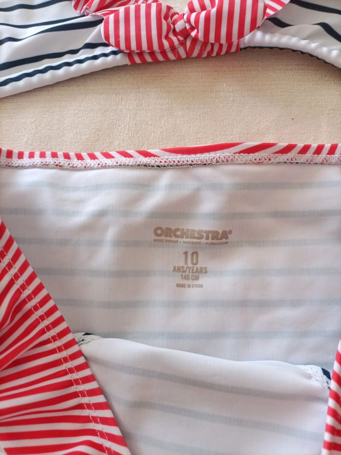 Maillot de bain marinière 10 ans fille orchestra - photo numéro 6