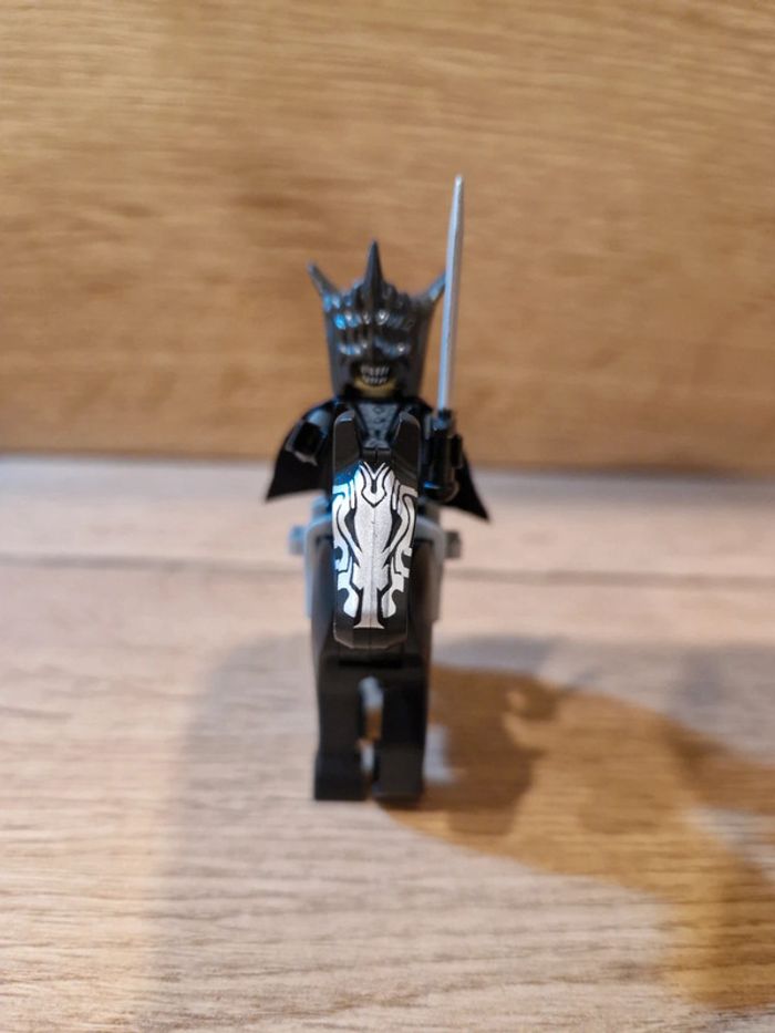 Figurine type lego La Bouche de Sauron avec son cheval noir seigneur des anneaux - photo numéro 2