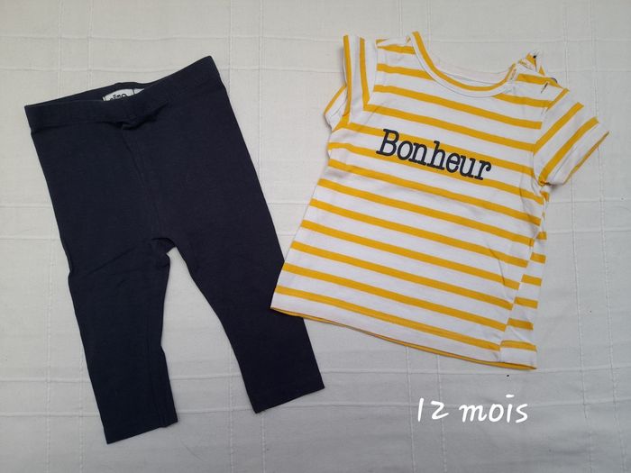 Ensemble fille 12 mois .