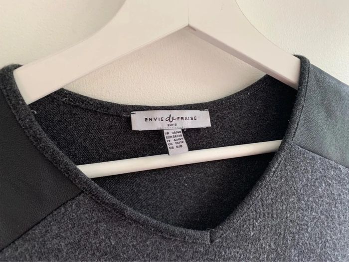 Robe grossesse grise Dorothée LS  envie de fraises taille 38 - photo numéro 3