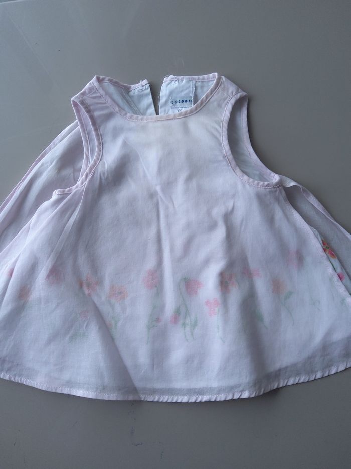 Lot 2  robes BB      rose pâle   taille   1  mois - photo numéro 2