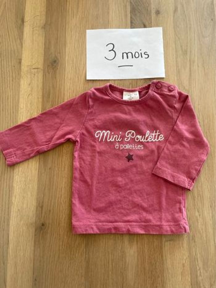 T-shirt fille Kiabi 3 mois