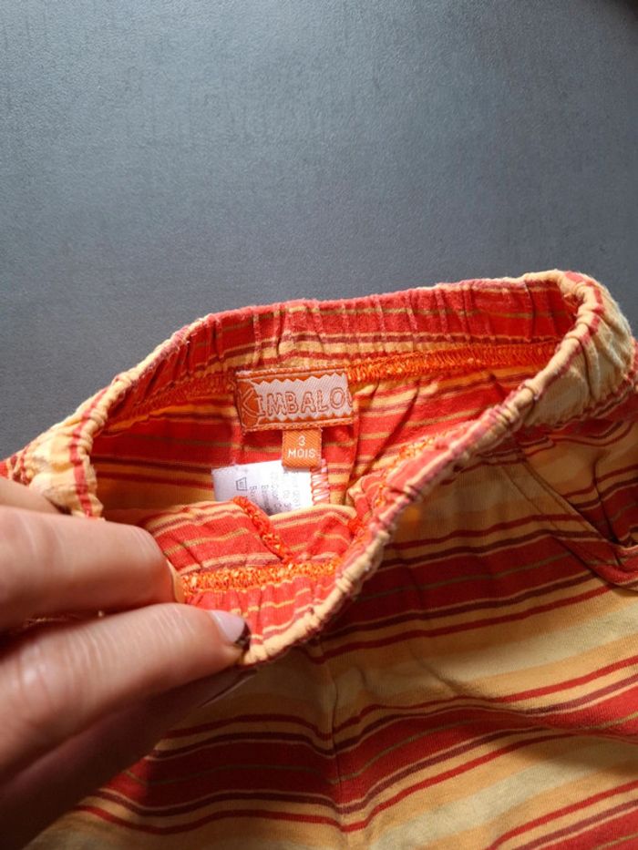 Ensemble été short et débardeur kimbaloo 3-6 mois - photo numéro 4