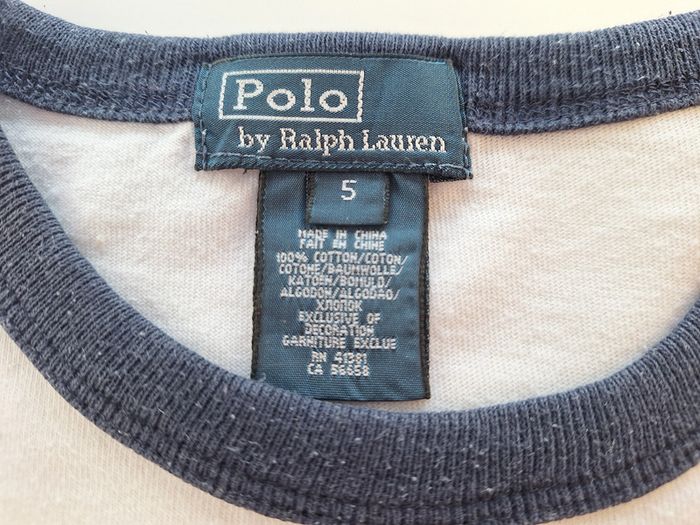 T shirt garçon 5 ans Polo Ralph Lauren blanc - photo numéro 3