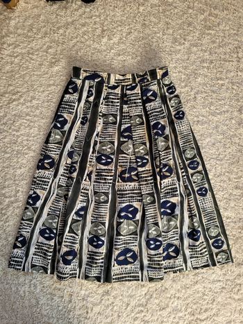 Jupe longue imprimée vintage