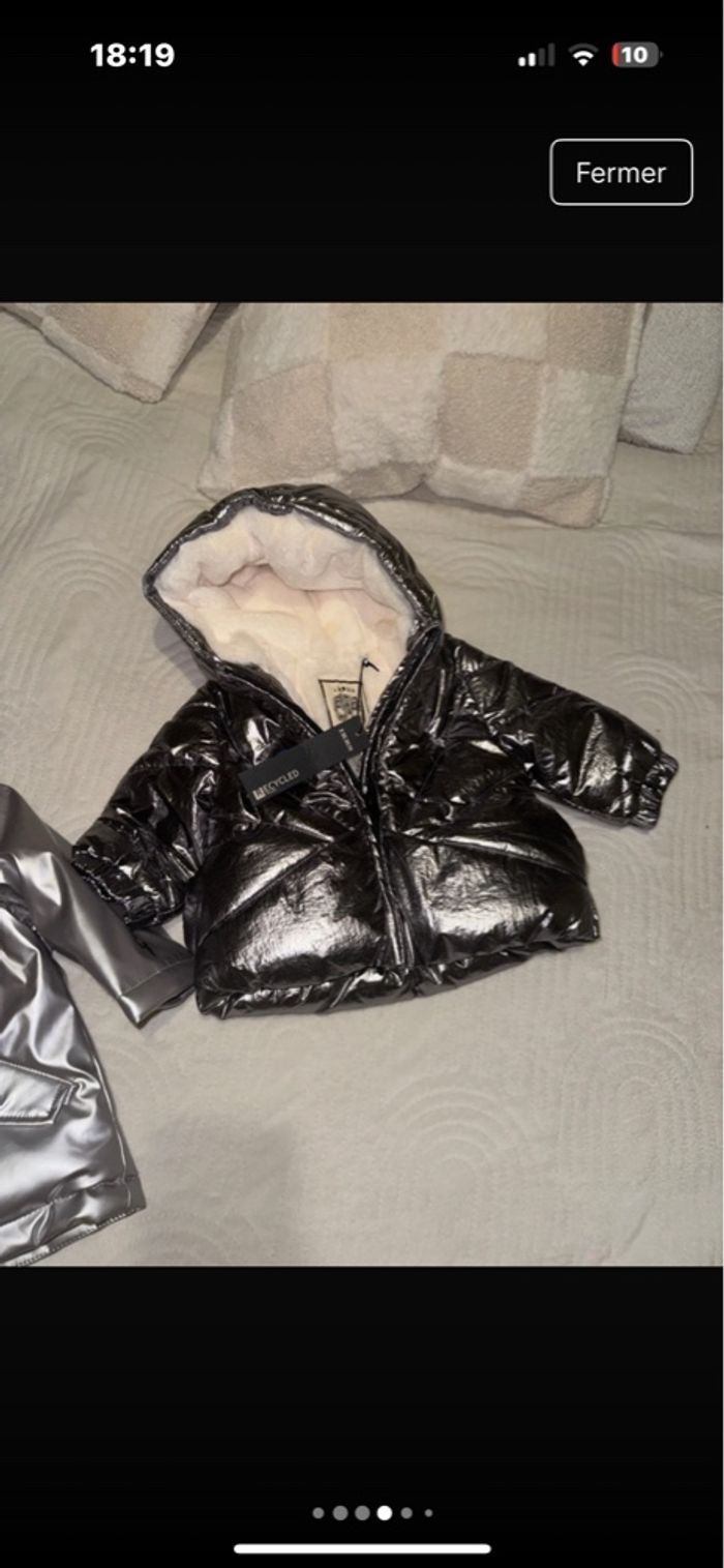 Lot deux doudounes hiver ikks 6 mois neuve - photo numéro 5