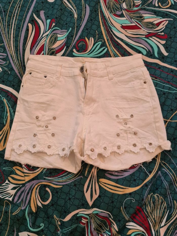 Short blanc taille M