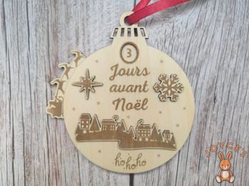 Décompte de noël 10cm