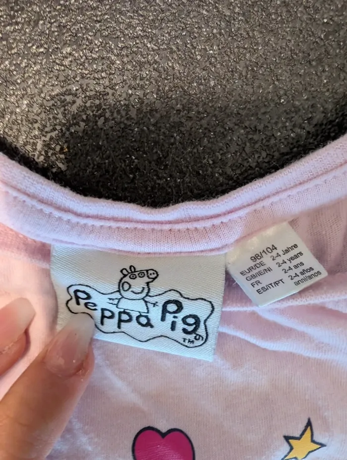 T-shirt fille 2/4 ans Peppa Pig - photo numéro 2