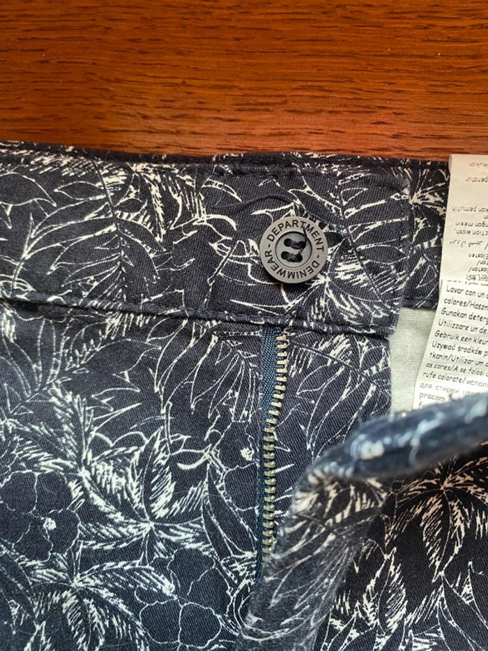 Short bleu imprimé camaïeu 38 - photo numéro 2