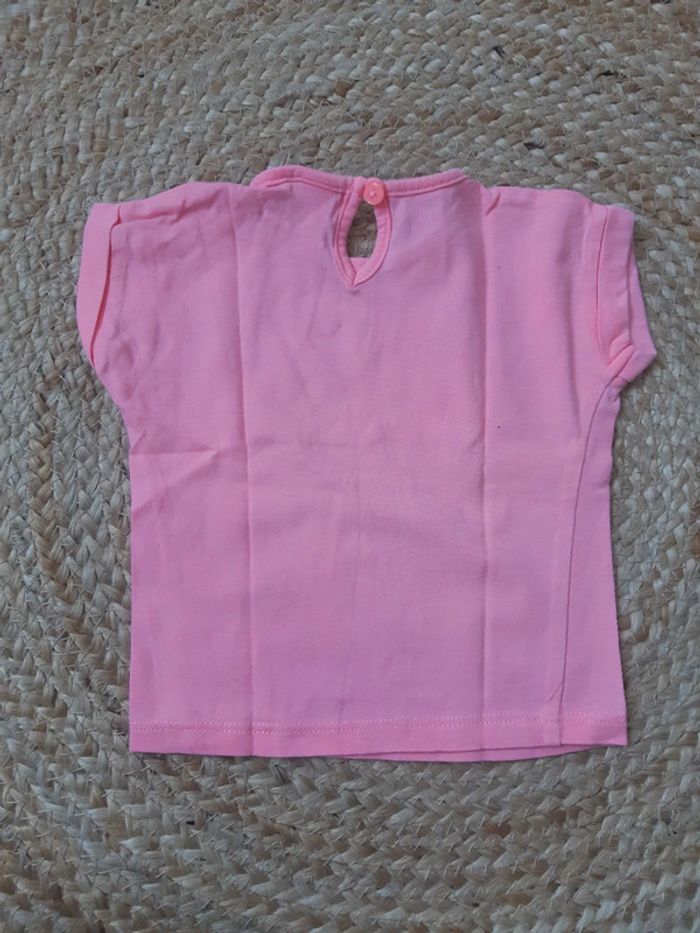 Tee shirt rose Baby Club 62 cm - photo numéro 3