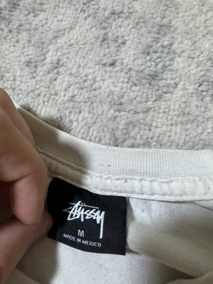 T-shirt stussy rose blanc - photo numéro 7