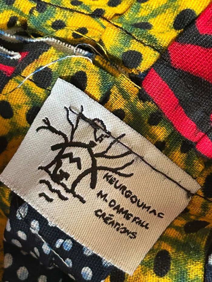 Robe vintage wax Keurgoumac – Création M. Damefall - fille taille 6 ans - photo numéro 4