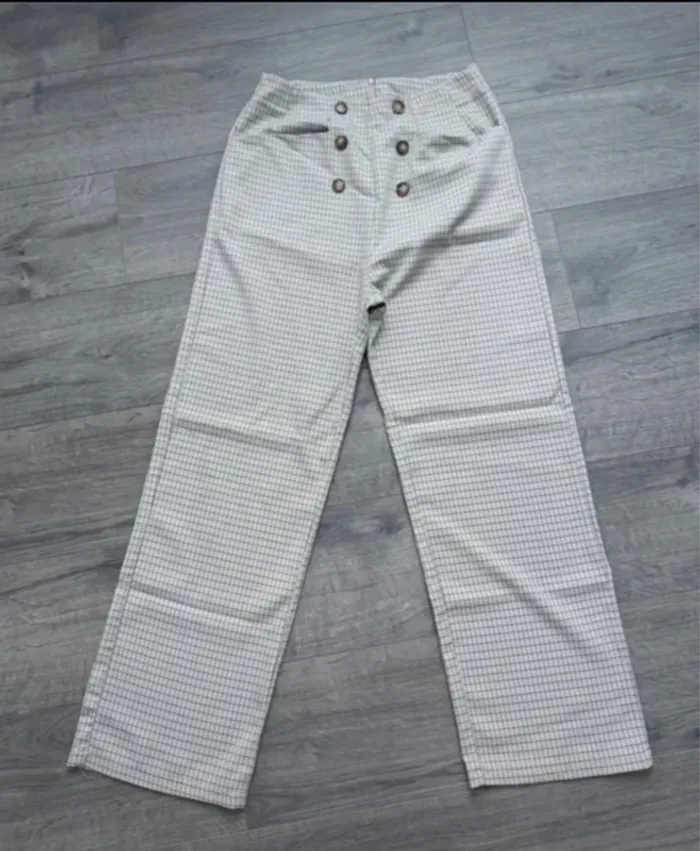 Pantalon large à carreaux SHEIN taille M ou 38 - photo numéro 3