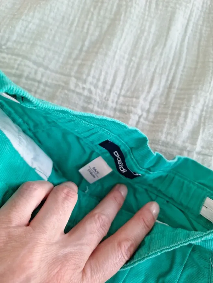 Joli short vert okaidi - photo numéro 3