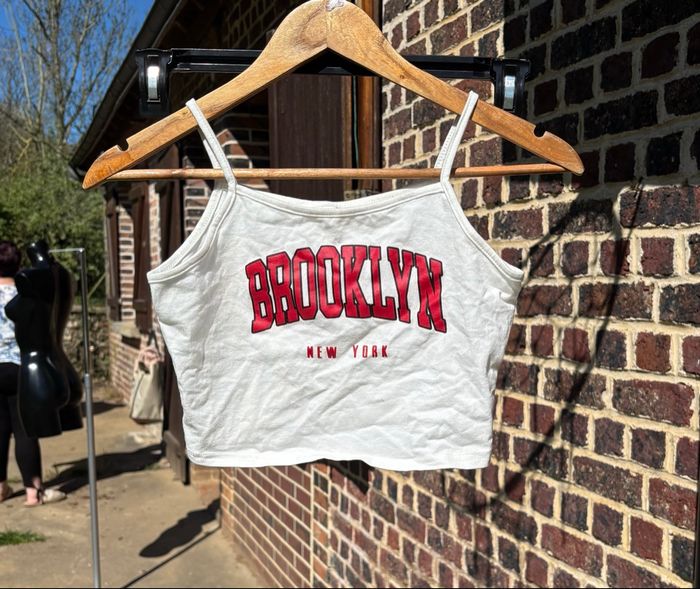 Haut court style crop top blanc Brooklyn – 12-13 ans - photo numéro 1