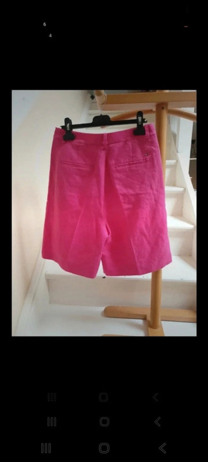 Short neuf lin/ coton Tommy Hilfiger T34 - photo numéro 5