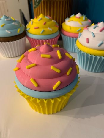 Boîte en forme de cupcake pour accessoires 