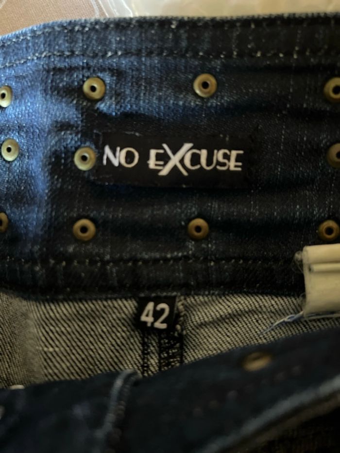Jupe jeans taille 42 no excuse - photo numéro 3