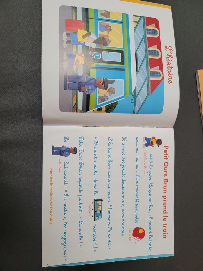 Lot de deux magazines petit ours brun parc et train - photo numéro 9