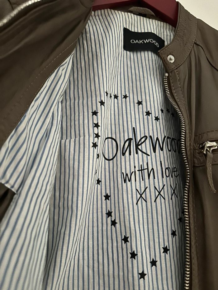 Tres belle veste oakwood taille s en cuir - photo numéro 7