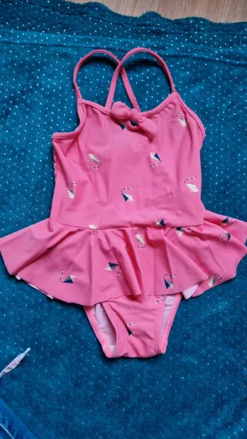 Maillot de bain rose 1 pièce sergent major 2-3ans