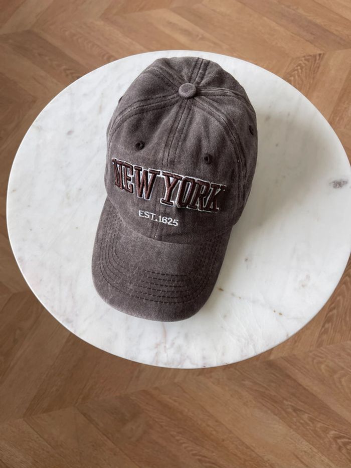 🌟 Casquette marron New York - photo numéro 2