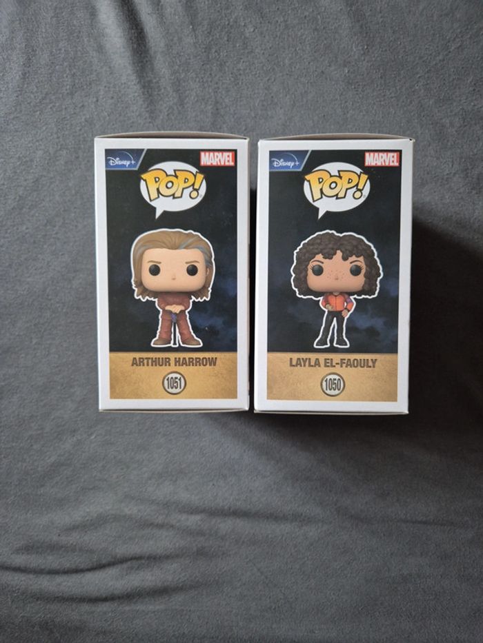 Lot Funko Pop Moon knight / Arthur Arrow 1051 + Layla El-Faouly 1050 Marvel - photo numéro 2