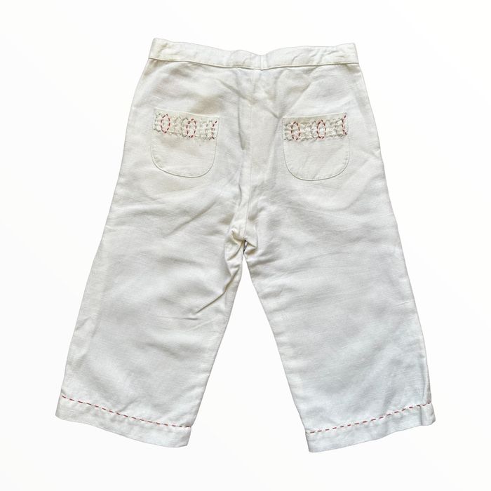 Pantalon lin blanc cassé Tartine et Chocolat 4 ans neuf(23€) - photo numéro 4