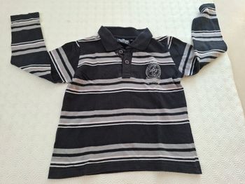 Polo noir Ritchie T 4 ans