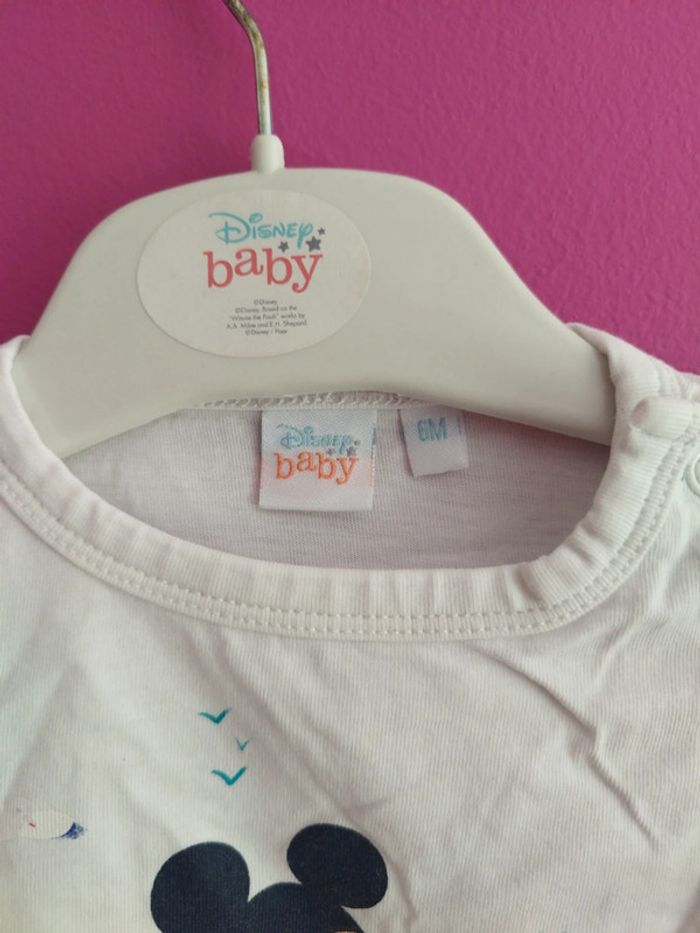 Tee-shirt manches longues mickey Disney taille 6 mois b7 - photo numéro 4