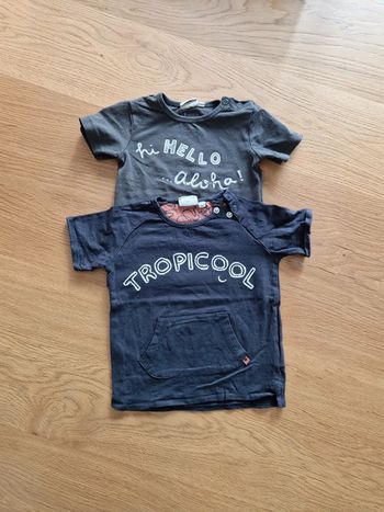 Lot t-shirt feetje 12mois