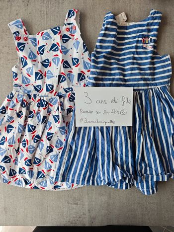 Lot 2 robes "bord de mer"