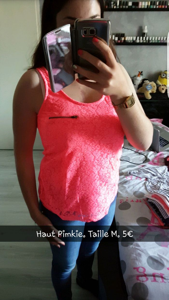 Débardeur rose Pimkie