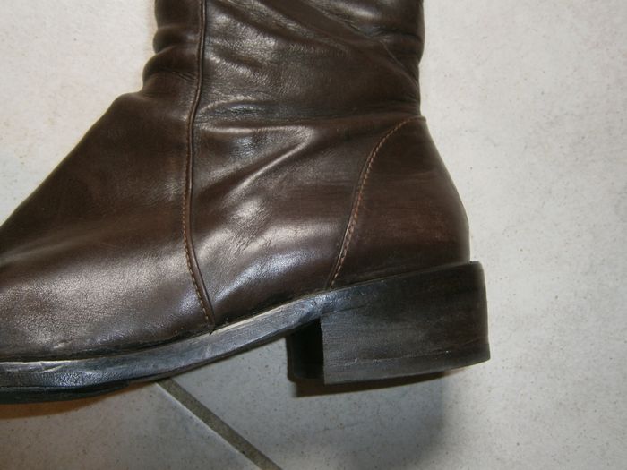 Bottes en cuir TOPY marron P38 - photo numéro 4